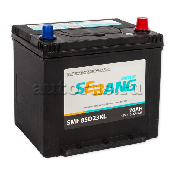 Аккумулятор SMF 70 А/ч обратная R+ 232x175x225 EN610 А