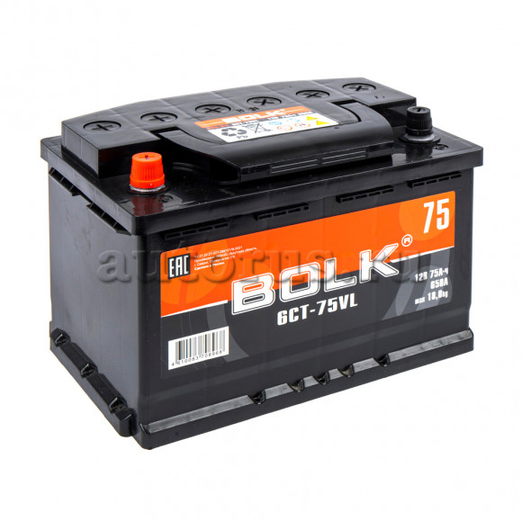 Аккумулятор Standart 75 А/ч прямая L+ 278x175x190 EN650 А РОССИЯ Аккумулятор Standart 75 А/ч прямая L+ 278x175x190 EN650 А РОССИЯ