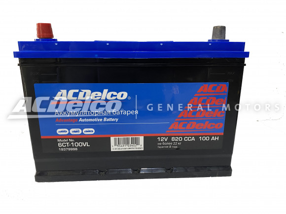 ACDelco GM Advantage АКБ ATА 100АЗ-L Прямая Полярность ACDelco GM Advantage АКБ ATА 100АЗ-L Прямая Полярность