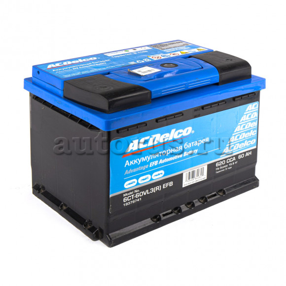 ACDelco GM Advantage АКБ EFB 60-3-R Обратная Полярность ACDelco GM Advantage АКБ EFB 60-3-R Обратная Полярность