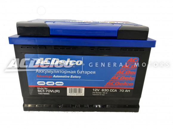 ACDelco GM Advantage АКБ АТ 70АЗ-R Обратная Полярность