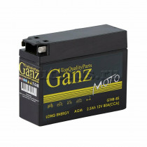 Аккумулятор GANZ мото AGM 2,5 А/ч Обратная 114x39x87 EN80 А GT4B-BS
