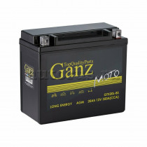 Аккумулятор GANZ мото AGM 20 А/ч Обратная 177x88x154 EN350 А GTX20L-BS